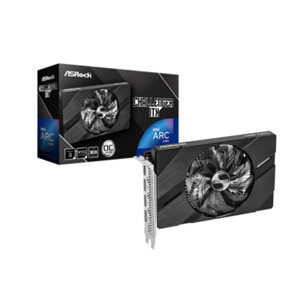 Asrock Intel Arc A380 Challenger ITX OC Edition 6GB GDDR6 Graphics Card | 90-GA3KZZ-00UANF